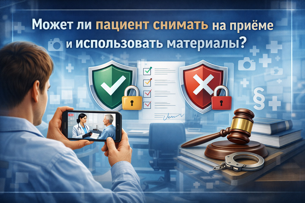 Баннер: может ли пациент снимать на приёме у врача и использовать материалы, юридические аспекты и согласие