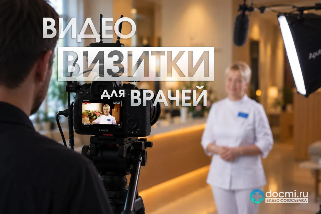 Съёмка видеовизитки врача для ПроДокторов с профессиональным оператором