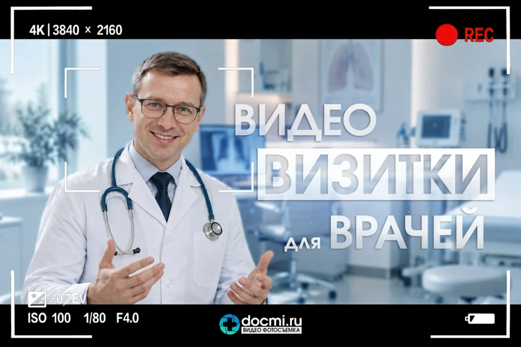 Видеовизитка врача для ПроДокторов во время профессиональной записи